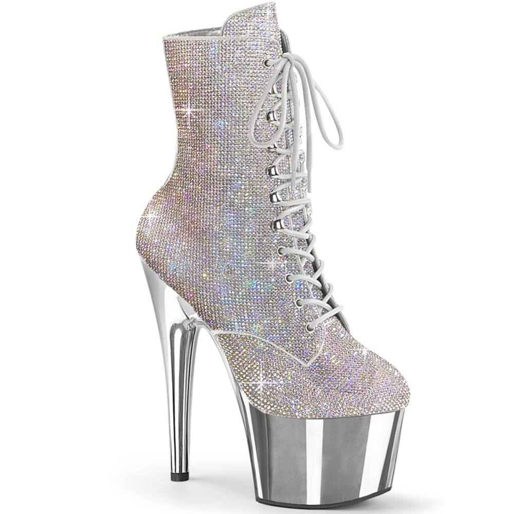 Pleaser - ADORE1020CHRS Bottes de plateforme - Couleur argent Product image